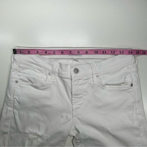 EUC | AGoldE | Distressed Collette Crop | White | Size 27 - Picture 12 of 16